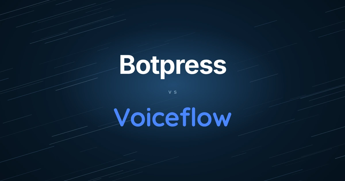 Botpress and Voiceflow compared: Botpress's native messaging channels and Voiceflow's voice agents