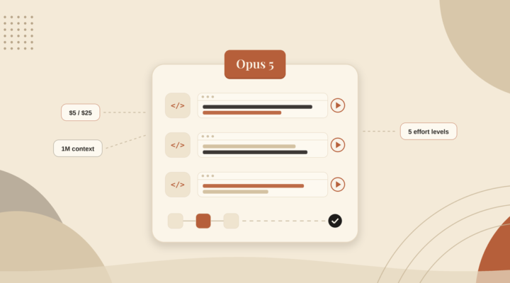 Claude Opus 5, released 24 July 2026 at $5 and $25 per million tokens with a one million token context window.