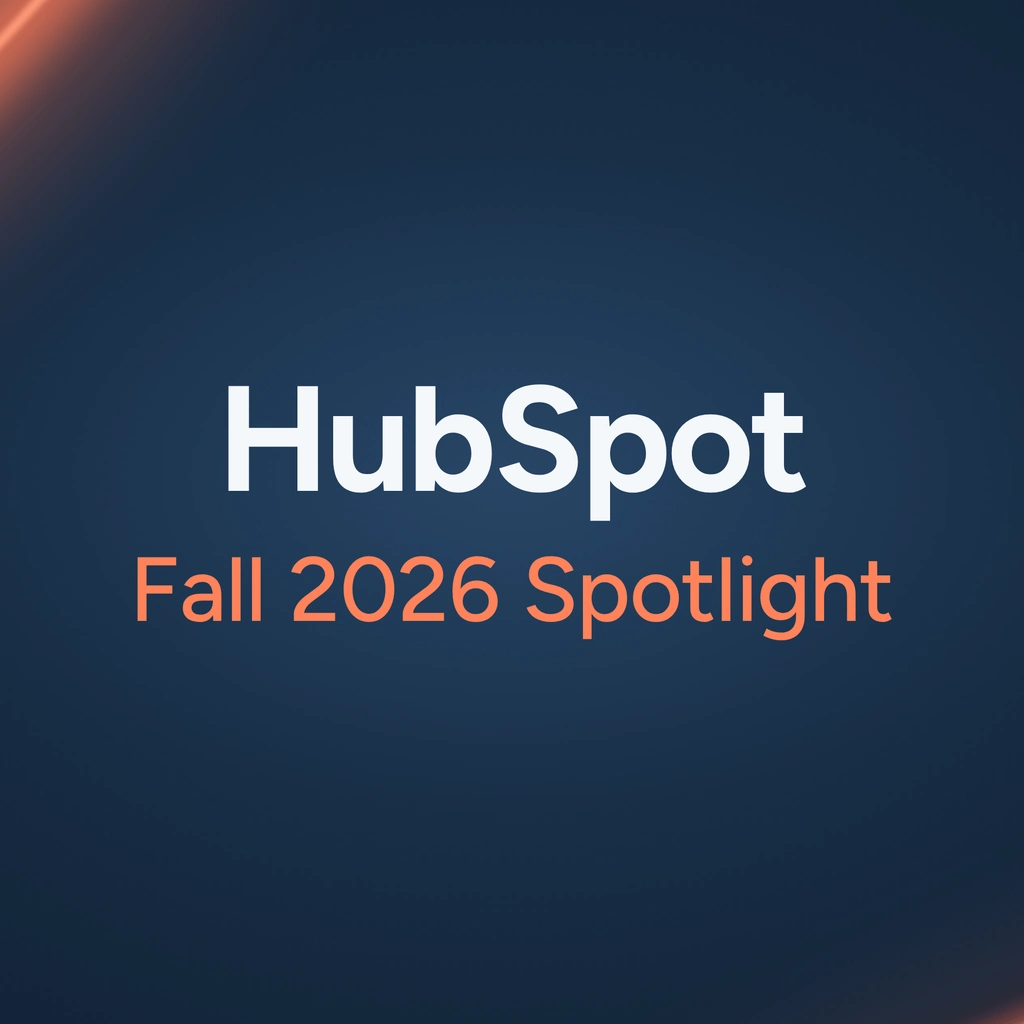 HubSpot Fall 2026 Spotlight graphic on a dark background.